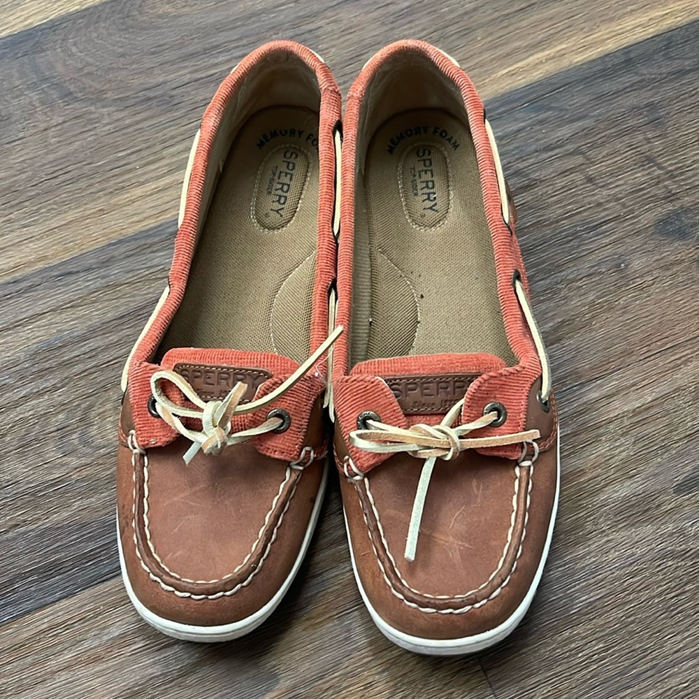 Sperry Women's Brown and Orange Loafers